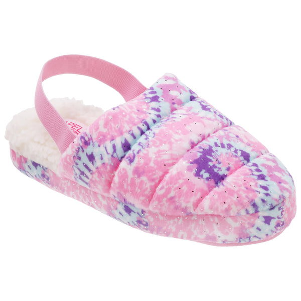 capelli new york Girls Tie Dye Soft Boa Quilted Slipper