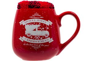 capelli new york Holly Jolly Printed Mug & Cozy Sock Set