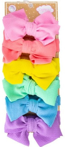 capelli new york Infant 6-pc. Oversized Solid Bow Headwrap Set