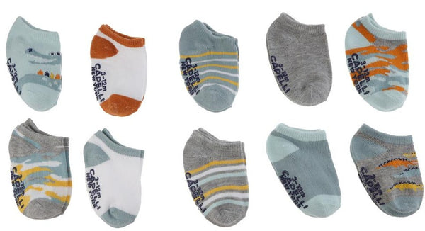 capelli new york Infant Boys 10 Pack No Show Socks with Grippers