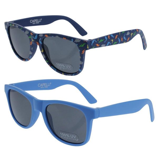Capelli New York Infant Boys Dino Printed 2pk Wayfarer Sunglasses