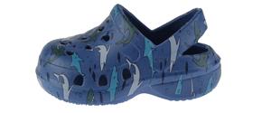 Capelli New York Infant Boys Wild Shark Printed Injected EVA Clog