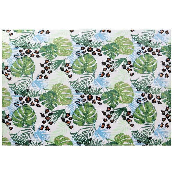 Capelli New York Jungle Leaves And Leopard Cozy Throw Blanket