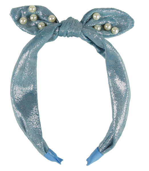 Capelli New York Kids' 6-Piece Imitation Pearl Headband & Hair Coils Set