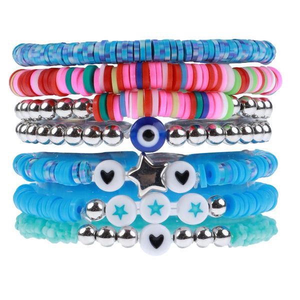 Capelli New York Kids' Mixed 7pk Beaded Bracelet Set