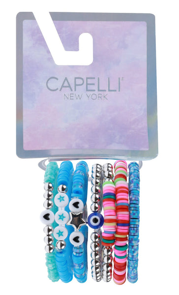 capelli new york Kids' Mixed 7pk Beaded Bracelet Set