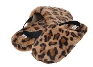 Capelli New York Ladies Cheetah Faux Fur Slide Slipper