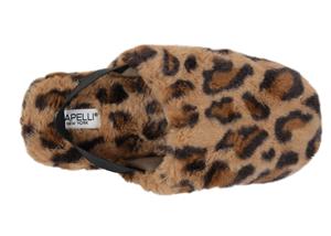 Capelli New York Ladies Cheetah Faux Fur Slide Slipper