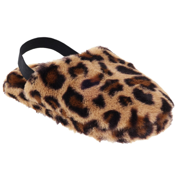 capelli new york Ladies Cheetah Faux Fur Slide Slipper