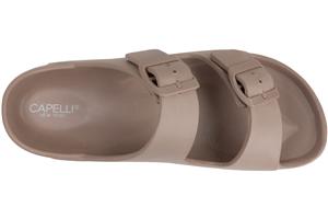 Capelli New York Ladies Double Strap Injected EVA Sandal With Buckles