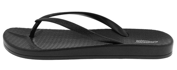 Capelli New York Ladies Fashion Flip Flops With Glitter Jelly Trim