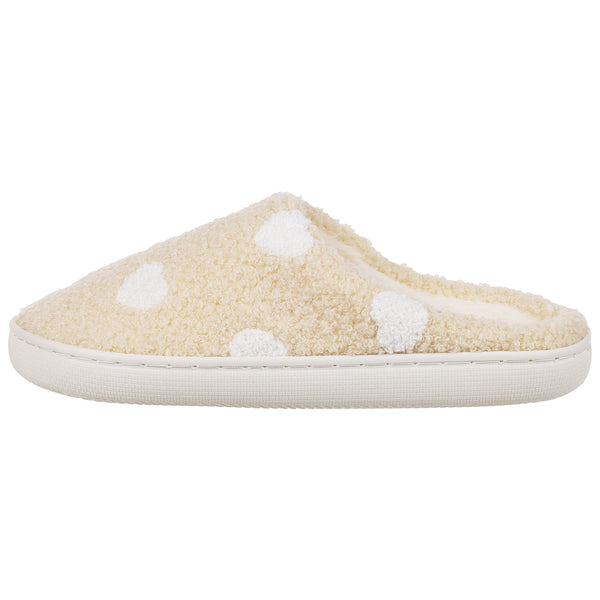 Capelli New York Ladies Faux Berber Cuff With Allover Heart Detail