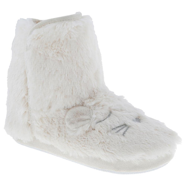 capelli new york Ladies Faux Fur Sleeping Mouse Slipper Boot
