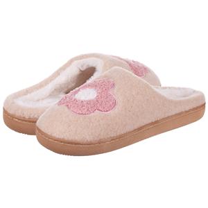 Capelli New York Ladies Indoor Slipper With Flower Applique And Embroidery