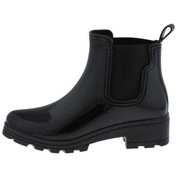 Capelli New York Ladies Jodhpur Rain Boot With Shiny Upper And Elastic Gores
