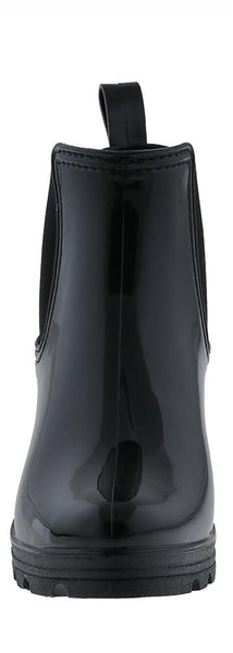 Capelli New York Ladies Jodhpur Rain Boot With Shiny Upper And Elastic Gores