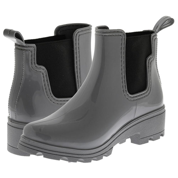 Capelli New York Ladies Jodhpur Rain Boot With Shiny Upper And Elastic Gores