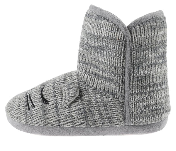Capelli New York Ladies Knit Sleeping Mouse Slipper Boot