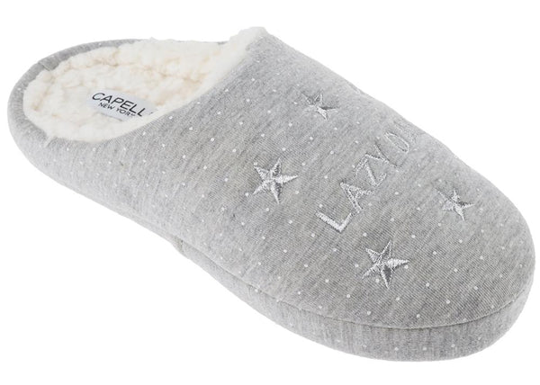 capelli new york Ladies Lazy Day Polka Dots and Stars Moccasin Slipper