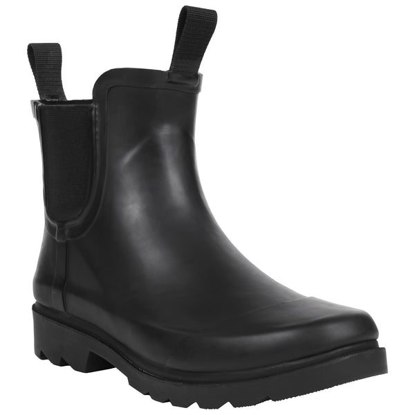 capelli new york Ladies Matte Rain Boot with Contrasting Toe Cap capelli new york Ladies Matte Rain Boot with Contrasting Toe Cap