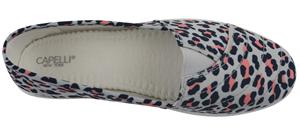 Capelli New York Ladies Printed Fabric Slip-On Sneaker