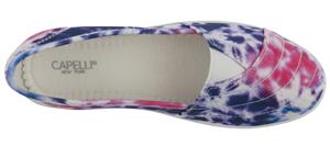 Capelli New York Ladies Printed Fabric Slip-On Sneaker