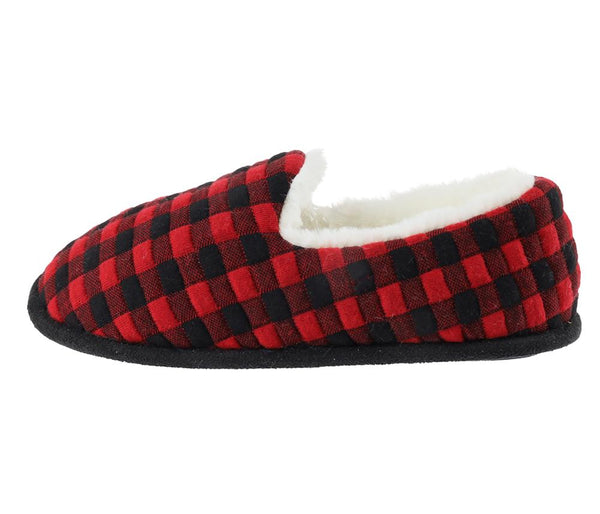 Capelli New York Ladies Quilted Buffalo Plaid Scuff