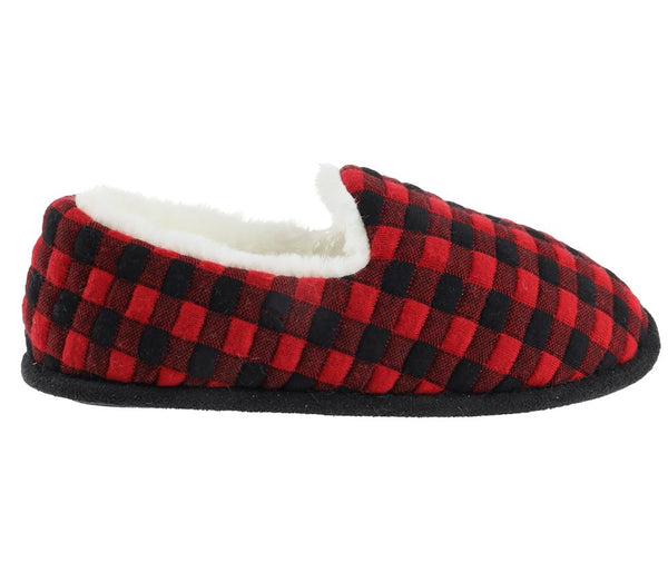 Capelli New York Ladies Quilted Buffalo Plaid Scuff