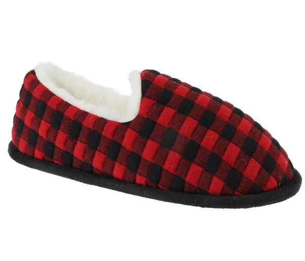 capelli new york Ladies Quilted Buffalo Plaid Scuff