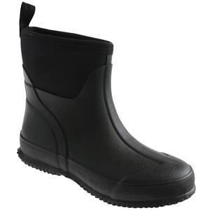 capelli new york Ladies Shiny Solid Short Rain Boot with Neoprene Rubber capelli new york Ladies Shiny Solid Short Rain Boot with Neoprene Rubber