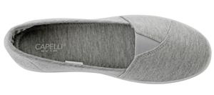Capelli New York Ladies Solid Jersey Fabric Slip-On Sneaker