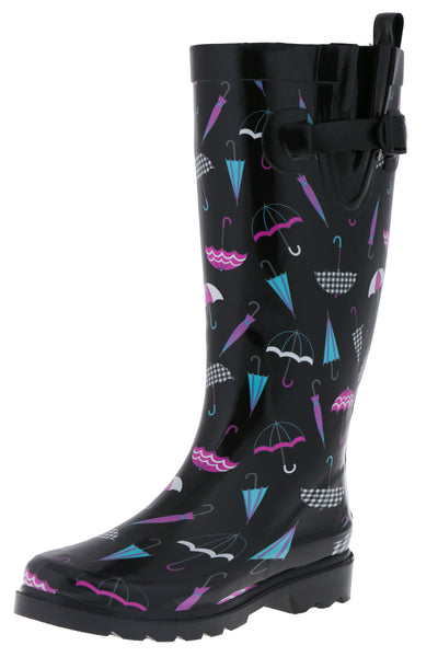Capelli New York Ladies Umbrellas Tall Rubber Rain Boot