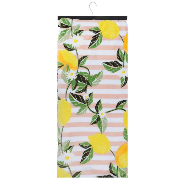 Capelli New York Lemon Grove Stripe Cozy Throw Blanket