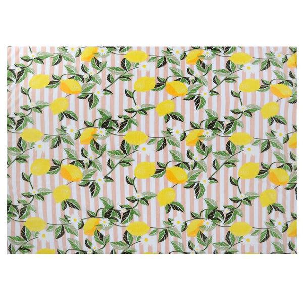 Capelli New York Lemon Grove Stripe Cozy Throw Blanket