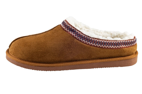 Capelli New York Men's Faux Suede Moccasin With Contrast Whip Stitching