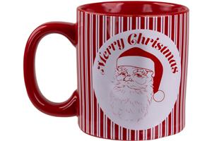 Capelli New York Retro Santa Wide Can Mug With Stripes
