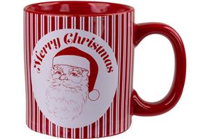 capelli new york Retro Santa Wide Can Mug with Stripes