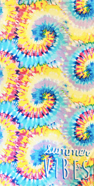 capelli new york Summer Vibes Printed Velour Beach Towel with Drawstring Backpack