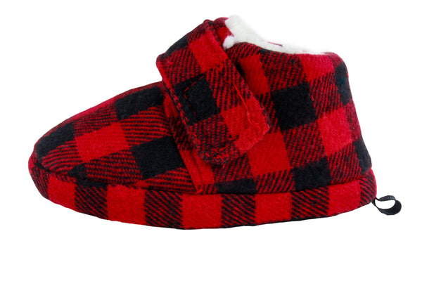 Capelli New York Toddler Boys Buffalo Plaid Bootie Slipper
