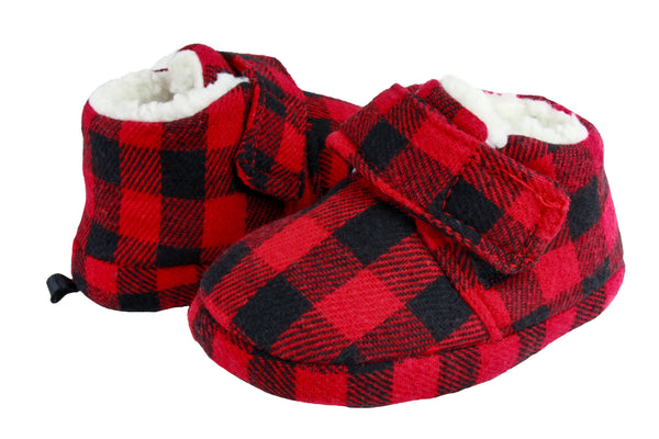Capelli New York Toddler Boys Buffalo Plaid Bootie Slipper