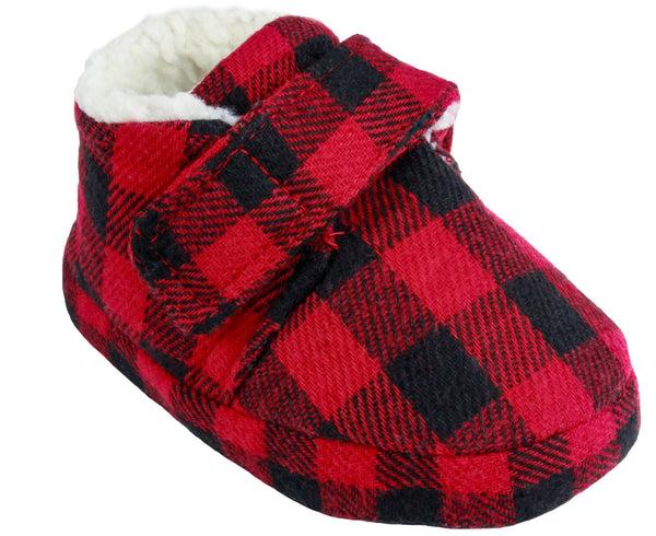 capelli new york Toddler Boys Buffalo Plaid Bootie Slipper