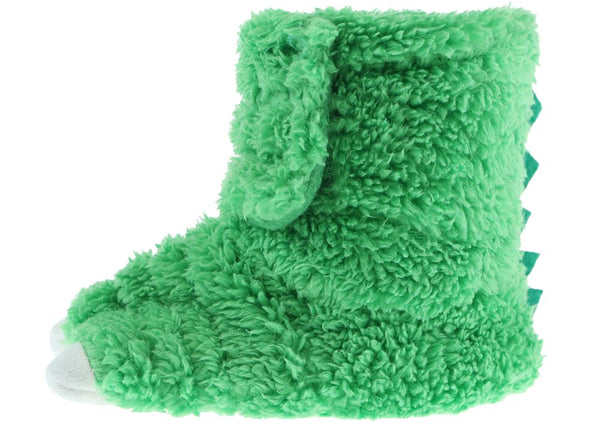 Capelli New York Toddler Boys Faux Berber Claw Slipper Boot With 3D Parts