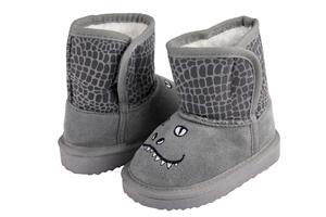 Capelli New York Toddler Boys Faux Suede Boot With Dino Embroidery