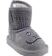 capelli new york Toddler Boys Faux Suede Boot with Dino Embroidery
