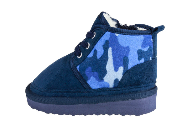 Capelli New York Toddler Boys Faux Suede Camo Print Boot
