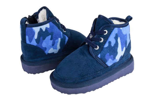 Capelli New York Toddler Boys Faux Suede Camo Print Boot