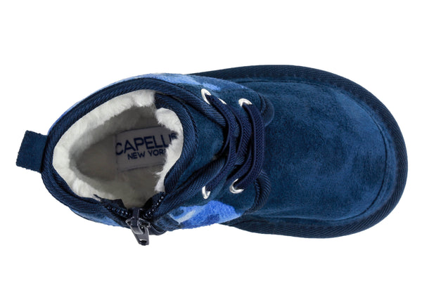 Capelli New York Toddler Boys Faux Suede Camo Print Boot