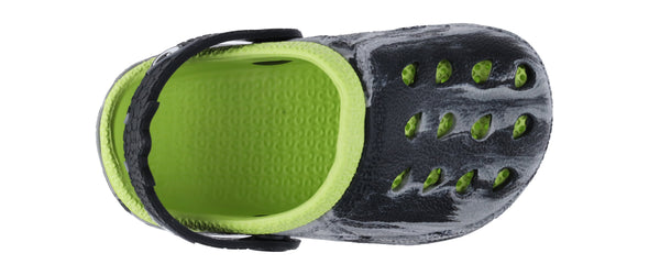 Capelli New York Toddler Boys Injected EVA Two Tone Clog With Dino Eyes Backstrap