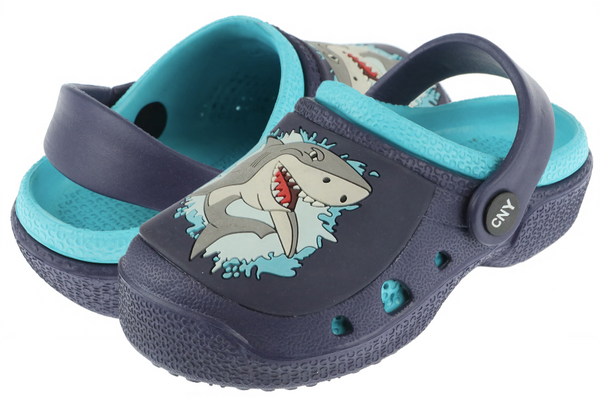 Capelli New York Toddler Boys Shark Printed Clog With Backstrap
