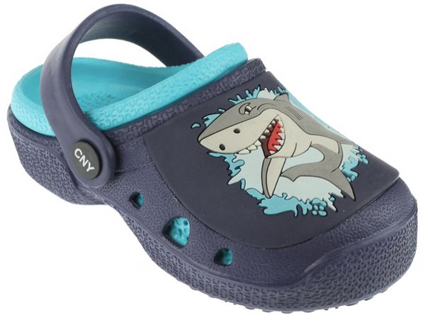 capelli new york Toddler Boys Shark Printed Clog with Backstrap